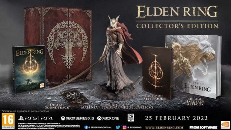 elden_ring_collectors_edition | The Outerhaven Malenia of Miquella statue