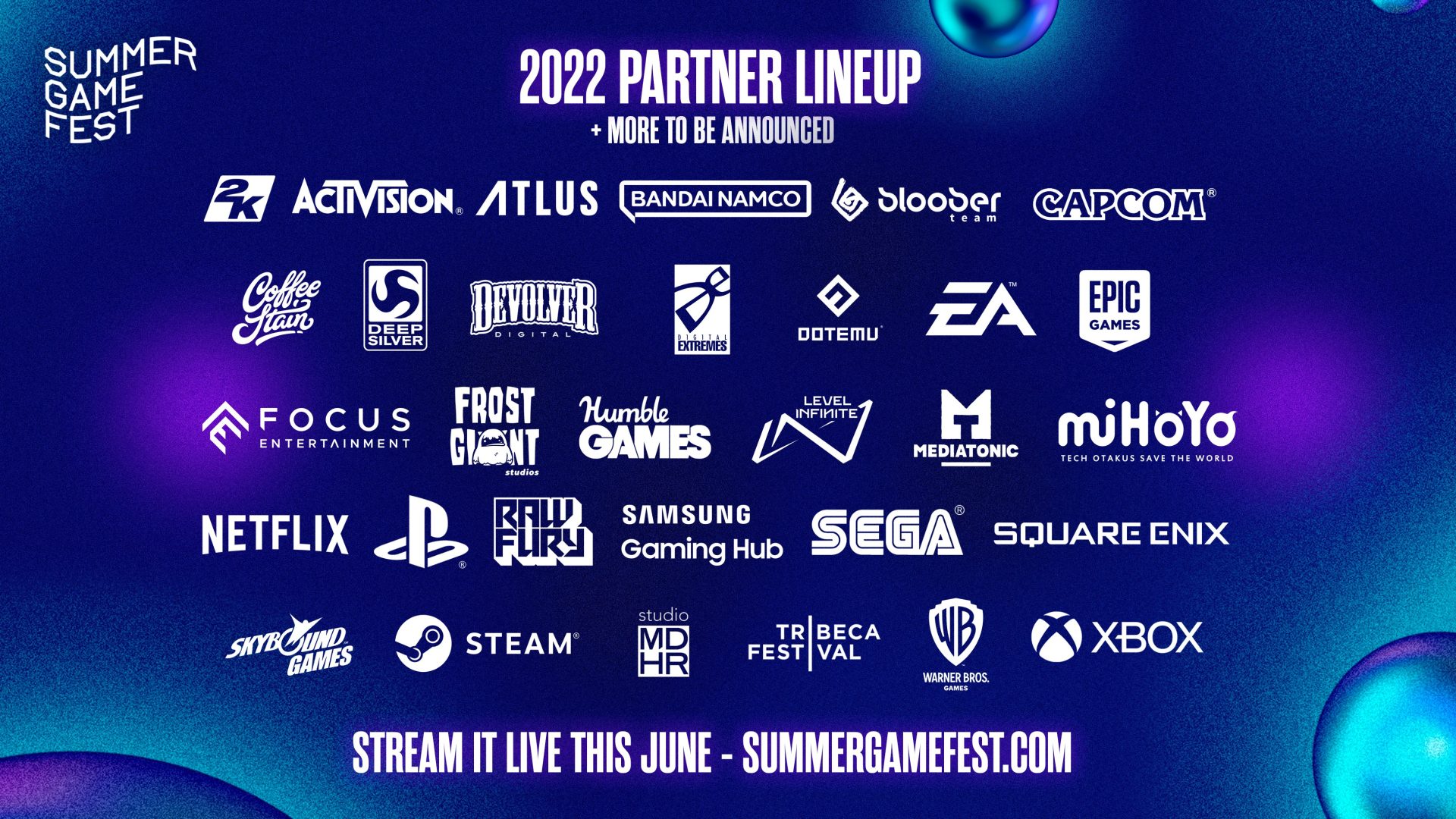 Summer Game Fest 2022 Partners | The Outerhaven Summer Game Fest 2022 Announcement