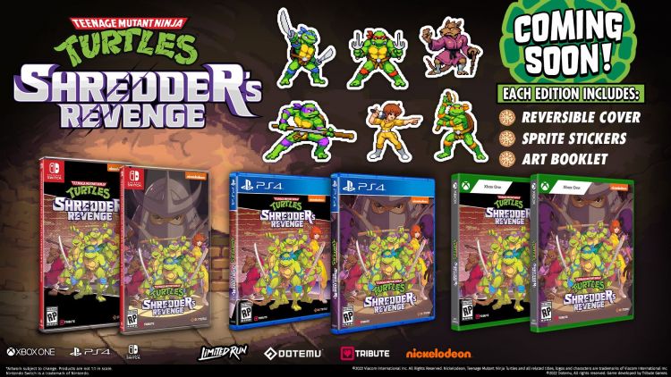 TMNT Shredders Revenge Limited Run Games | The Outerhaven TMNT Shredders Revenge Limited Run Games