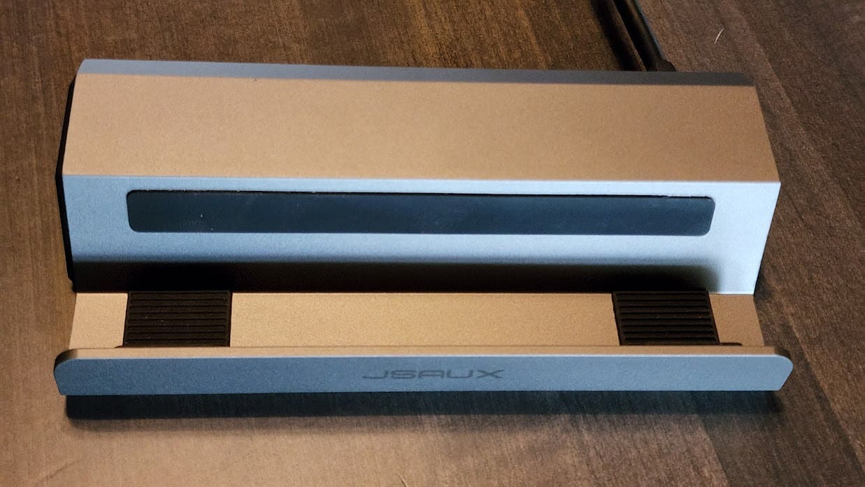 JSAUX Docking Station for Steam Deck top down look | The Outerhaven JSAUX Docking Station for Steam Deck top down look