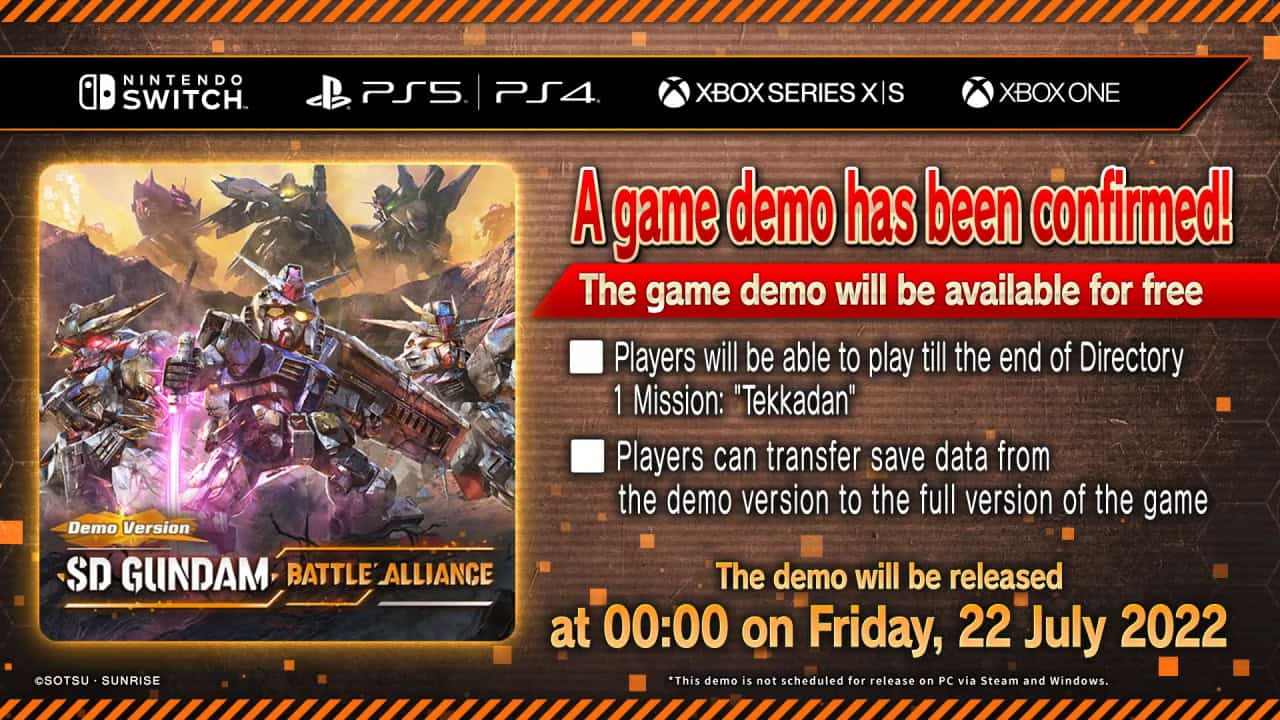 SD Gundam Battle Alliance Trial announcement | The Outerhaven SD Gundam Battle Alliance Trial announcement