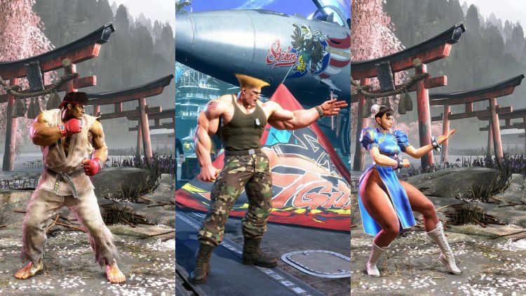 Street Fighter 6 - Classic Customes for Ryu, Chun-Li and Guile.