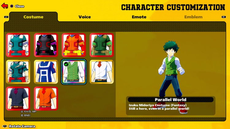 My Hero Academia: Ultra Rumble Deku Screen