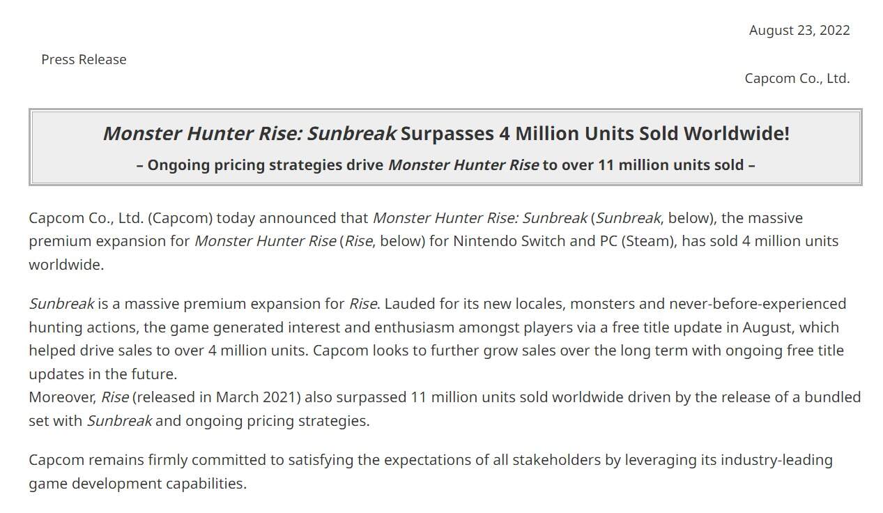 monster hunter rise sales | The Outerhaven Monster Hunter RIse: Sunbreak