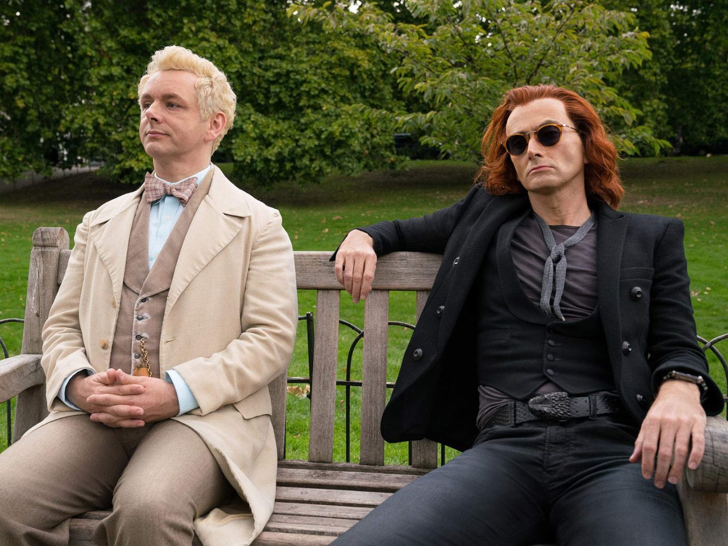 Good Omens Amazon Prime | The Outerhaven NYCC Good Omens David Tennant and Michael Sheen