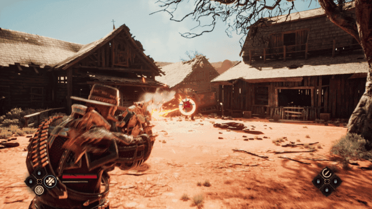 Evil West - Weakspots | The Outerhaven Jesse catches a bandit right in the weakspot.