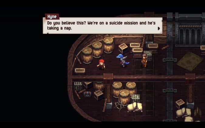 Chained Echoes screenshot Nap | The Outerhaven Chained Echoes Steam Deck Review