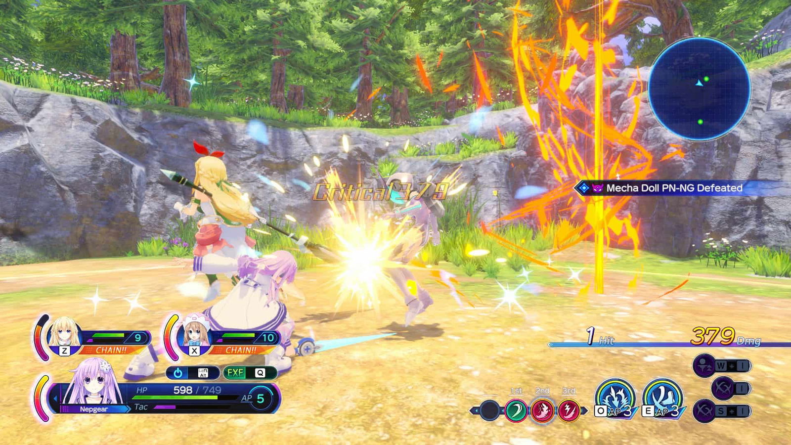 Neptunia Sisters vs Sisters Idea Factory Nepgear Battle