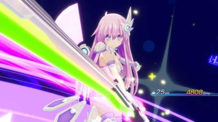 Neptunia Sisters vs Sisters Screenshot | The Outerhaven Neptunia: Sisters vs Sisters - Neptunia Nepgear Battle Scene