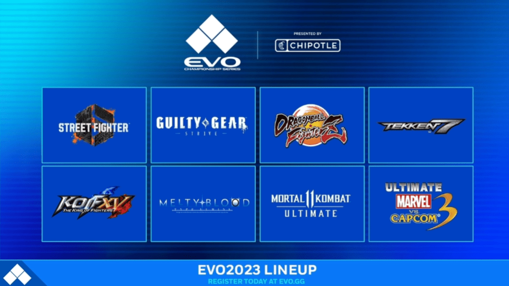 EVO 2023 Fight Game Line-up | The Outerhaven EVO 2023 Fight Game Line-up