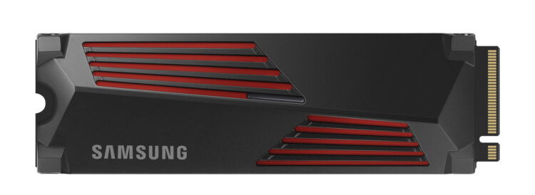 This is an image of the Samsung 990 PRO SSD with Heatsink.