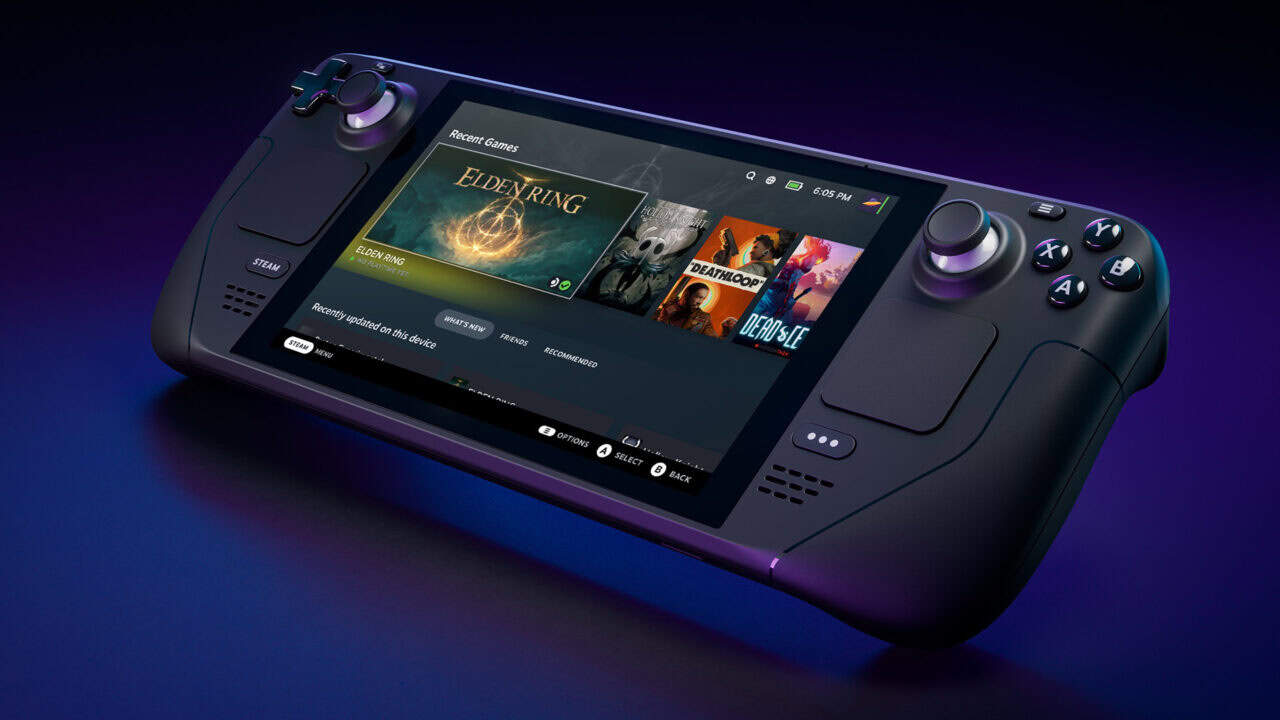 steam-deck-glamour-shot | The Outerhaven Valve's Steam Deck is a fantastic handheld gaming experience.