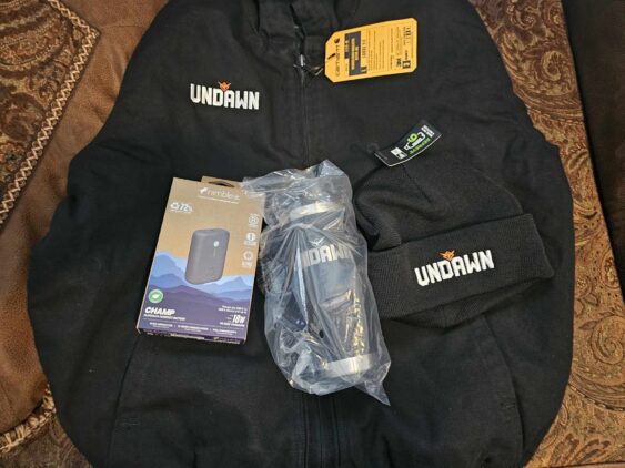 Undawn Full Press Kit | The Outerhaven Picture of all that includes in the Survival Kit for Undawn