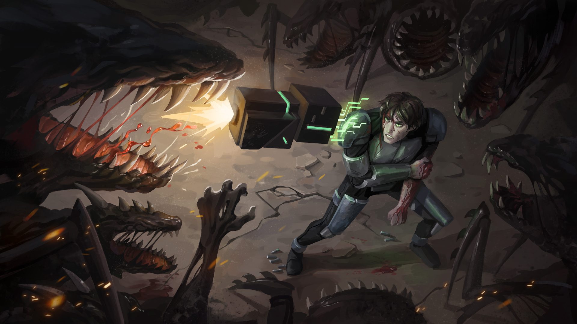 Let Them Come: Onslaught | The Outerhaven Tuatara Games Let Them Come: Onslaught key art