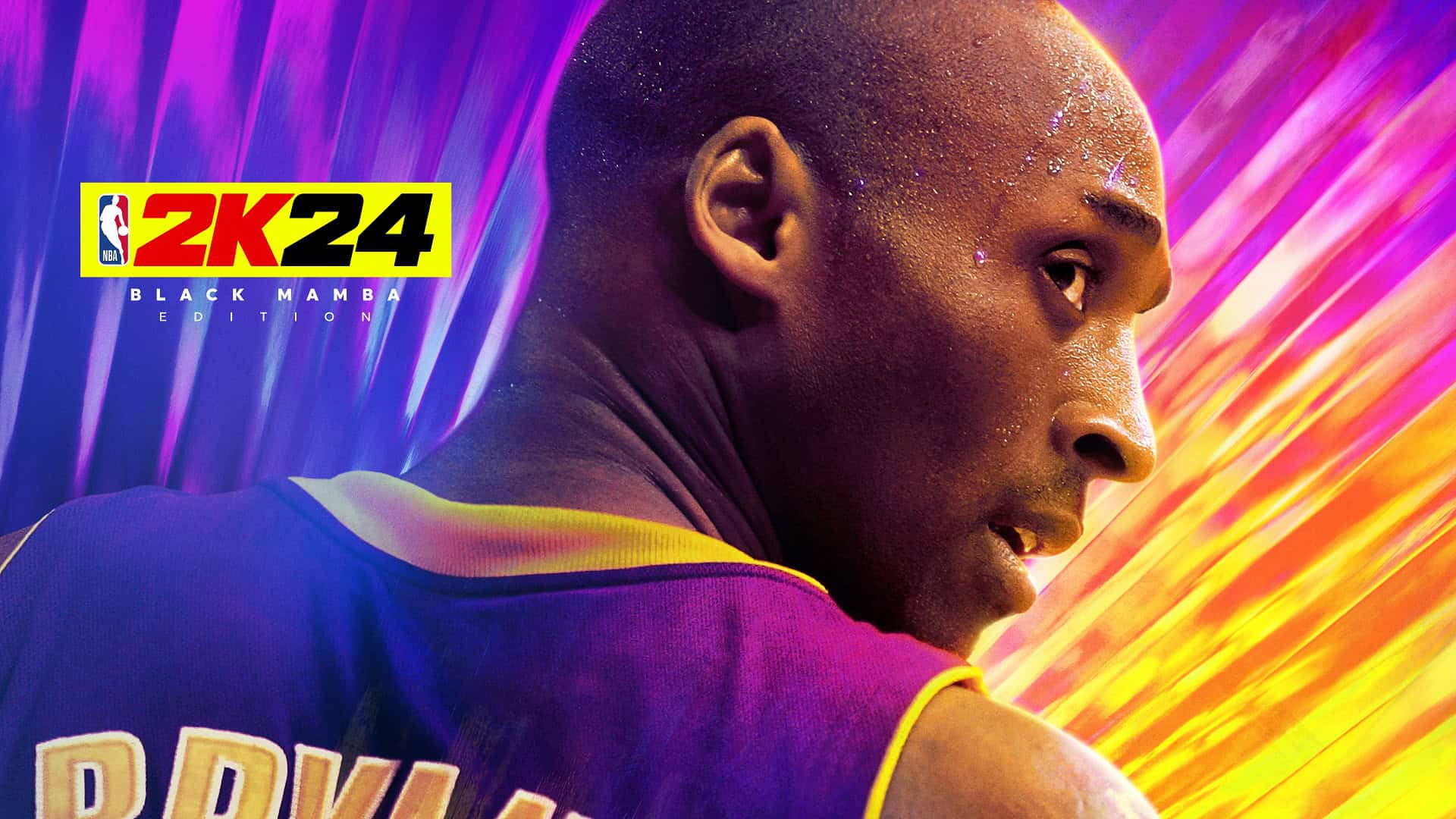 NBA 2K24 - Key Art - Black Mamba Edition Horizontal | The Outerhaven NBA 2K24 Kobe Bryant Black Mamba