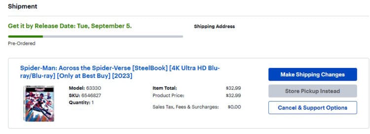 Spider-Man - Across the Spider-Verse Best Buy release date | The Outerhaven Spider-Man - Across the Spider-Verse Best Buy release date