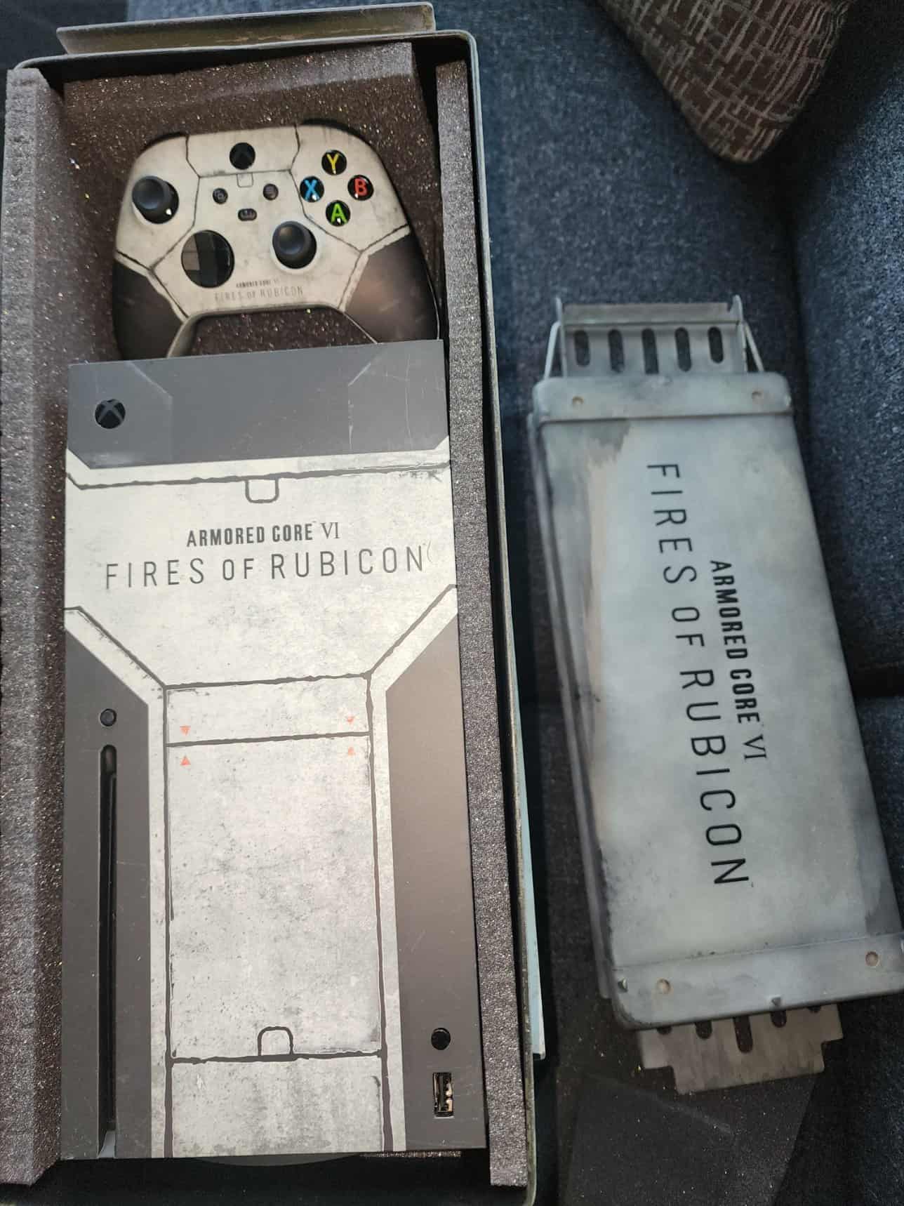 Inside the Armored Core 6-themed Xbox Series X Ammo Box | The Outerhaven Inside the Armored Core 6-themed Xbox Series X Ammo Box