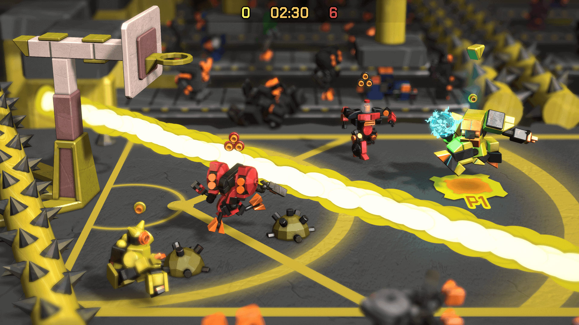 RoboDunk Screenshot | The Outerhaven Screenshot of gameplay in RoboDunk