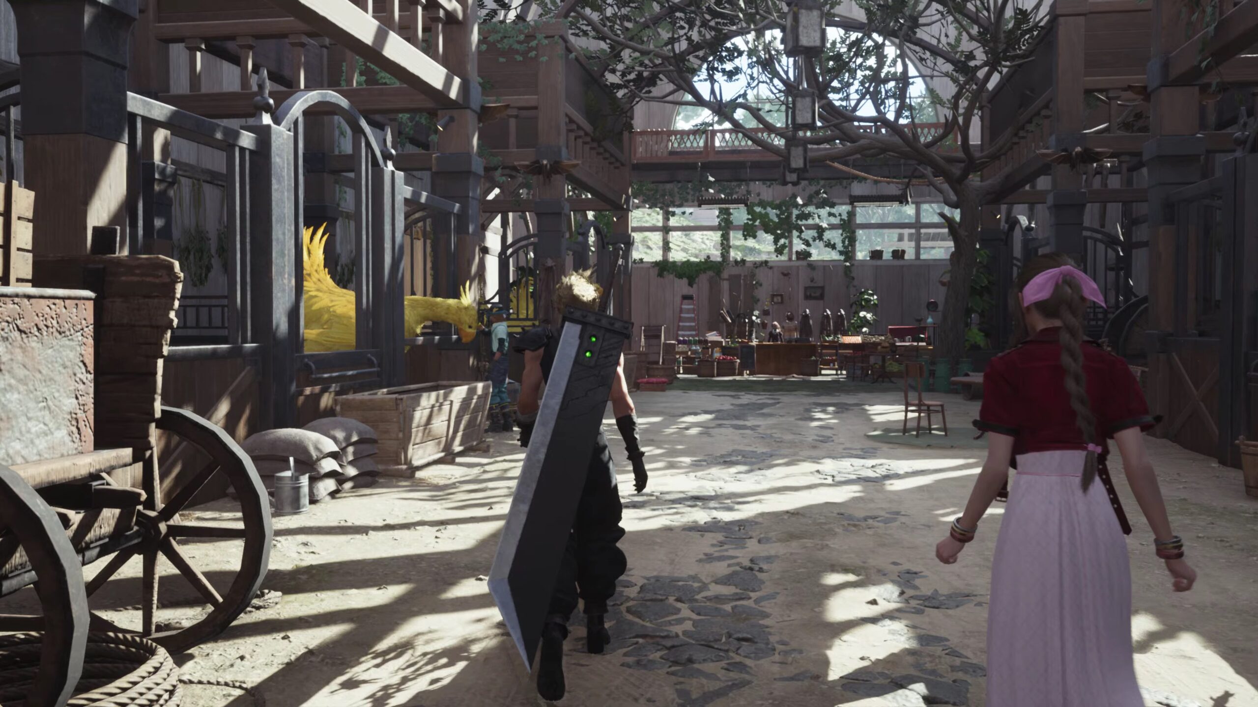 Final Fantasy VII Rebirth Cloud and Aerith | The Outerhaven Final Fantasy VII Rebirth Chocobo Ranch