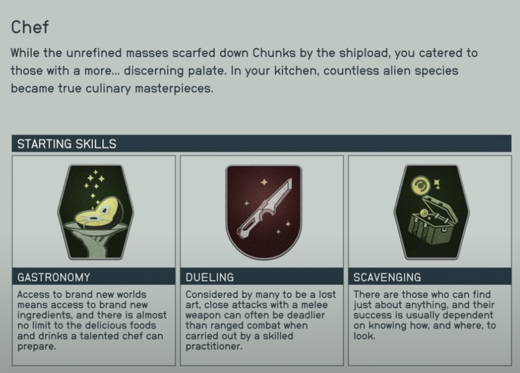 starfield Chef