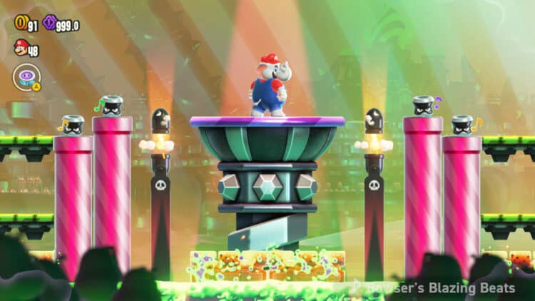 Wonder Review-6 | The Outerhaven Super Mario Bros. Wonder - Elephant Mario strikes a pose