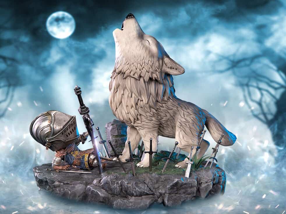 Dark Souls - The Great Grey Wolf Sif Definitive Edition Statue | The Outerhaven Dark Souls - The Great Grey Wolf Sif Definitive Edition Statue