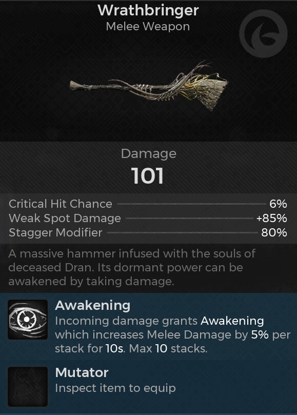 Remnant 2 - The Awakened King Wrathbringer | The Outerhaven Remnant 2 - The Awakened King Wrathbringer