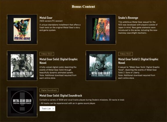 metal-gear-collection-image4 | The Outerhaven Metal Gear Metal Gear Solid Metal Gear Solid 2 Metal Gear Solid 3 Master Collection Vol. 1