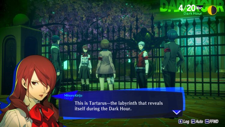 Persona 3 Reload Review - Mitsuru Kirijo giving you clues