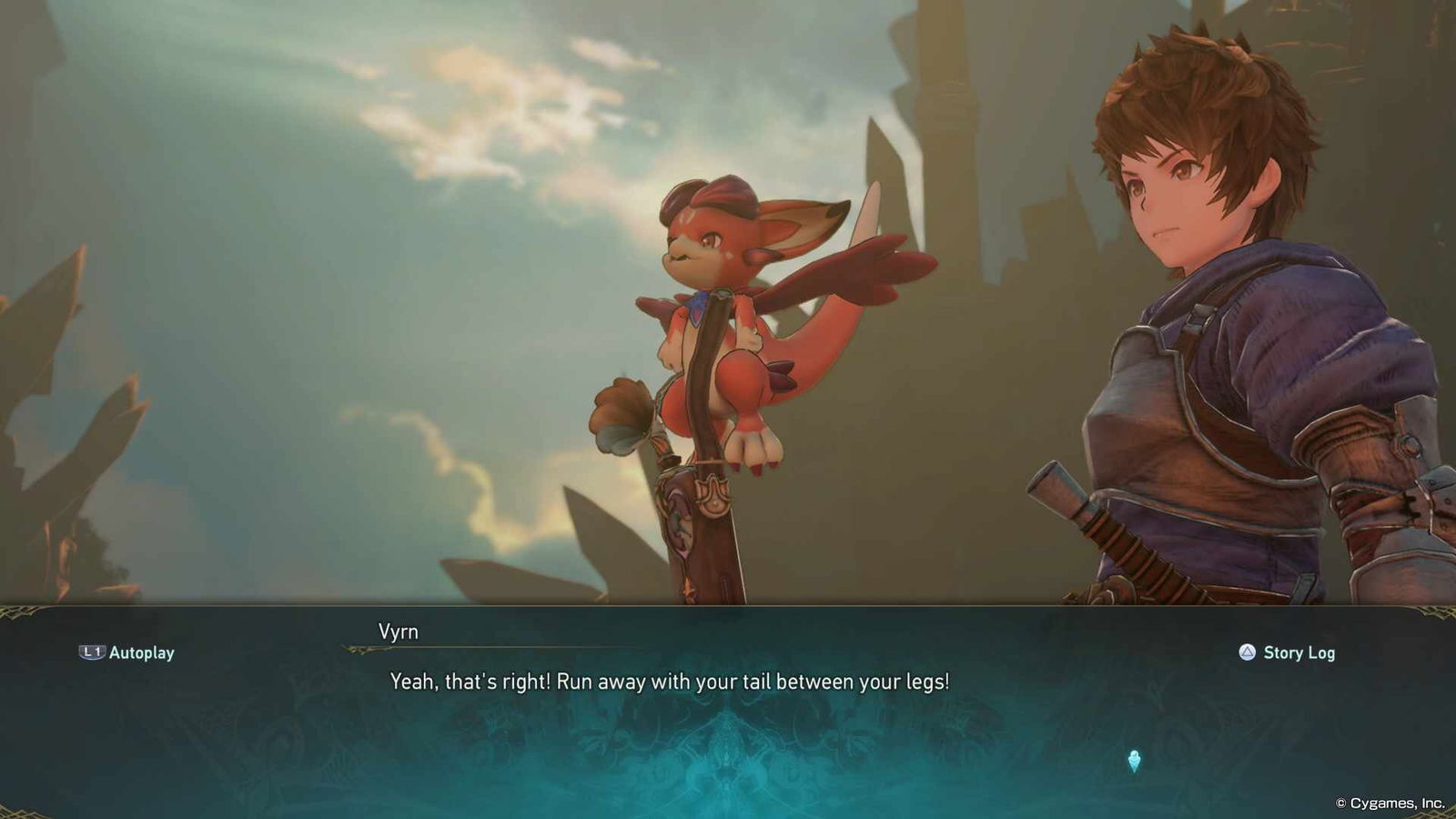 Screenshot of the Story Mode Granblue Fantasy: Relink