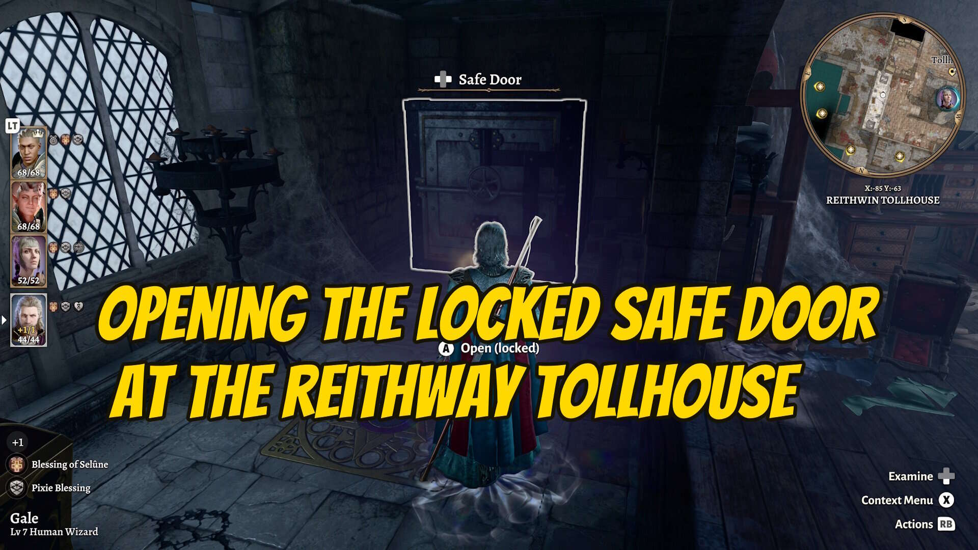 Baldur's Gate 3 - Opening the safe door guide header | The Outerhaven