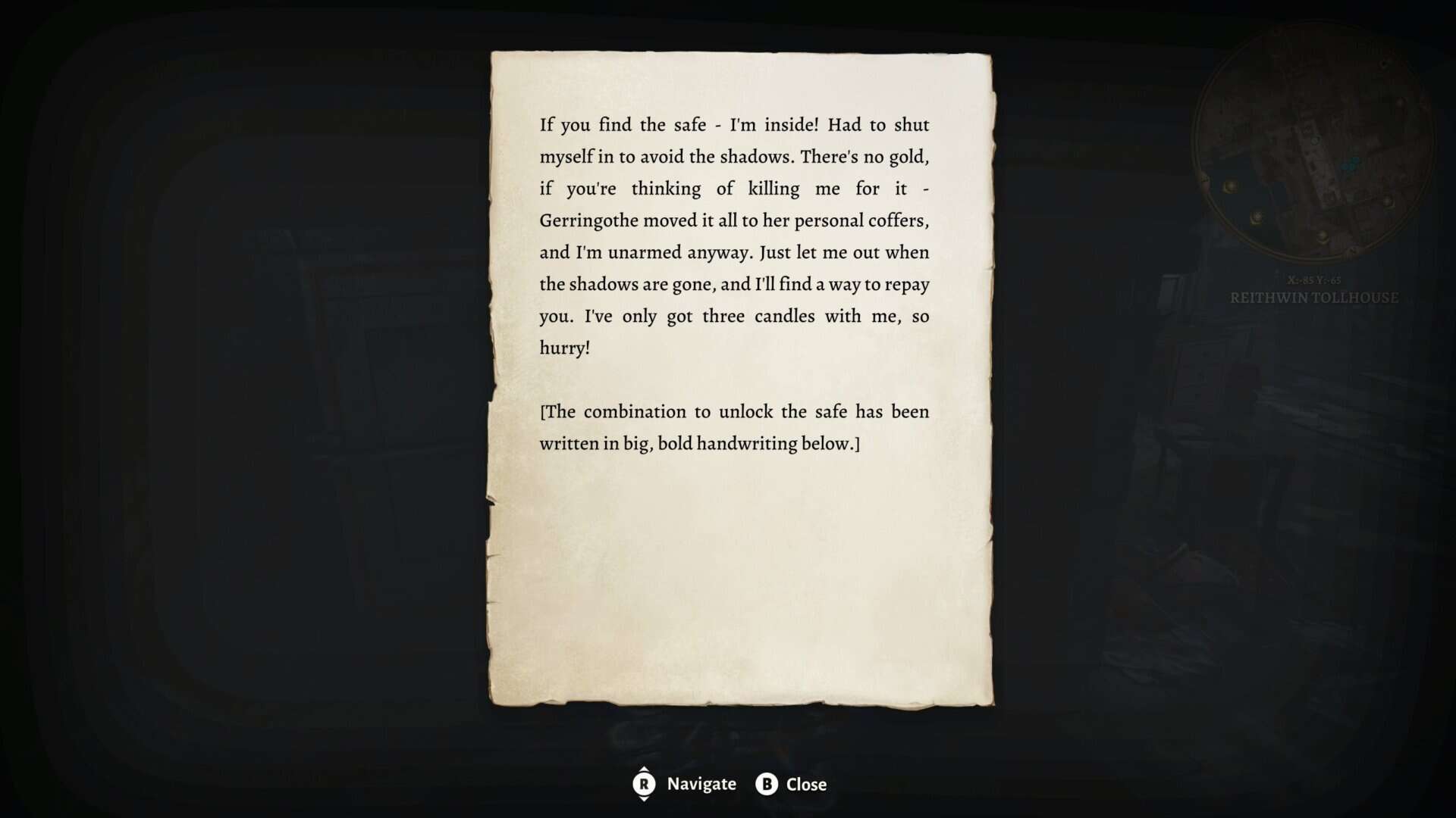 Baldur's Gate 3 - Opening the safe door letter on the wall | The Outerhaven Baldur's Gate 3 - Opening the safe door letter on the wall