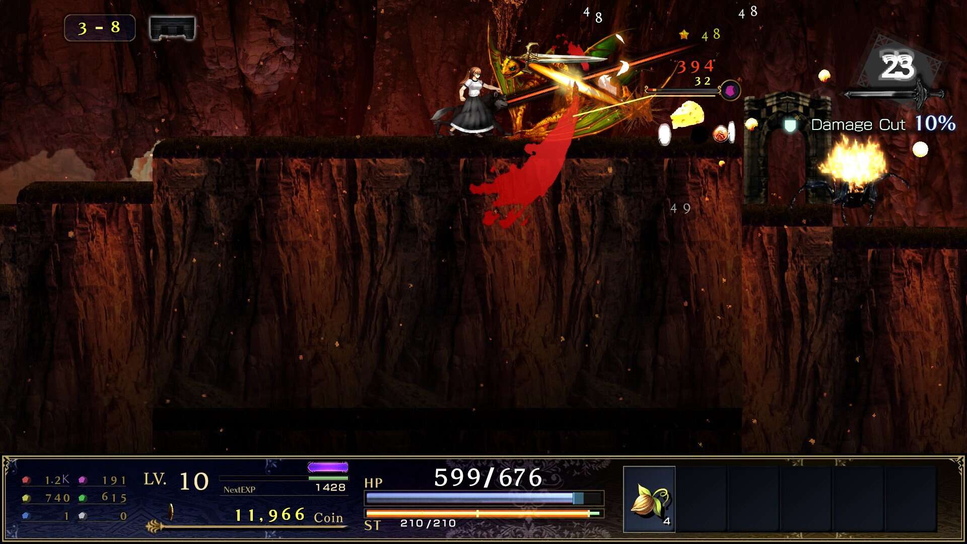 ASTLIBRA Revision Gaiden Combat Screenshot | The Outerhaven