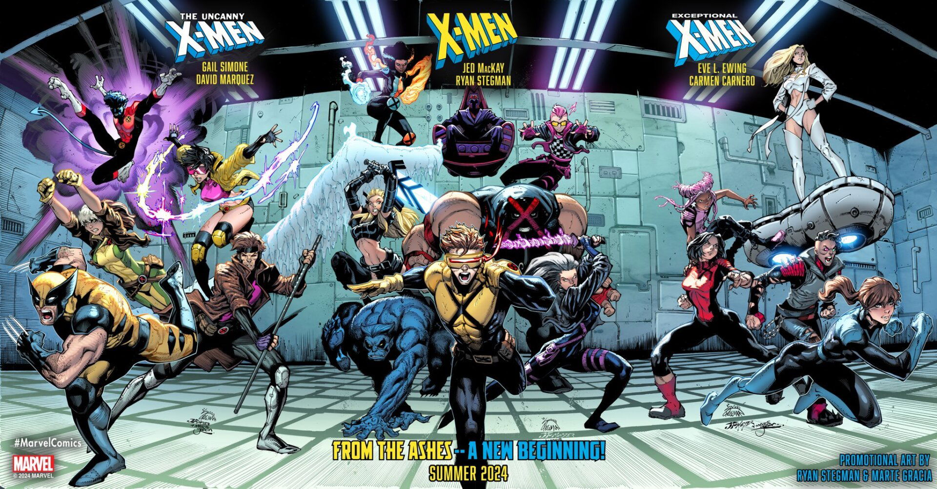 X-Men From The Ashes Comic Line Revealed By Marvel X-Men From The Ashes
