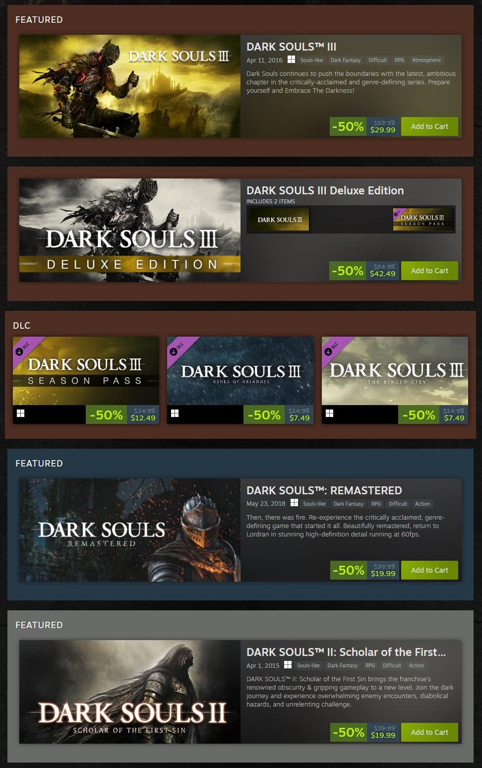 Dark Souls Steam Sale 5-10-2024 | The Outerhaven Dark Souls Steam Sale 5-10-2024
