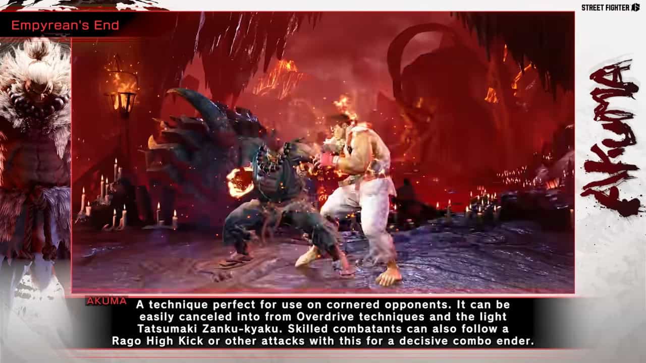 Street Fighter 6 Character Guide _ Akuma 8-48 screenshot | The Outerhaven