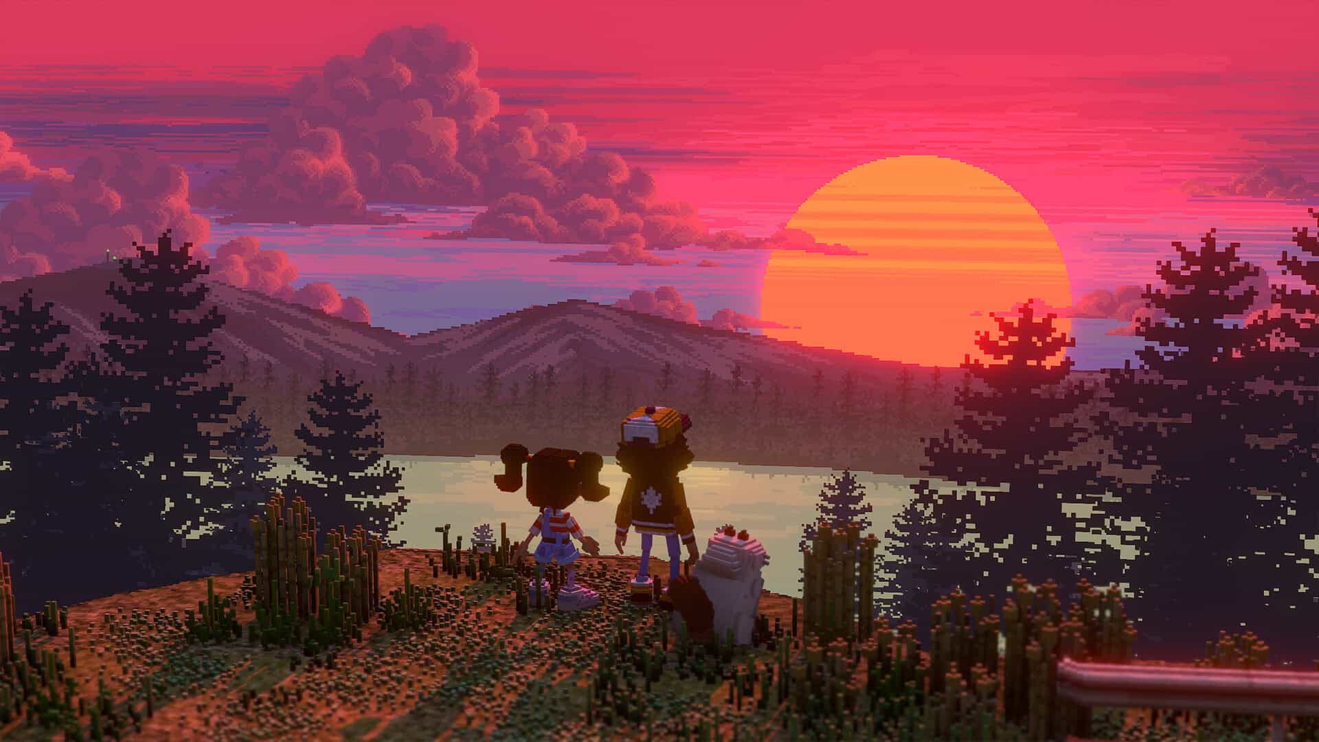 Echo Generation Midnight Edtion Screenshot Looking At Sunset | The Outerhaven