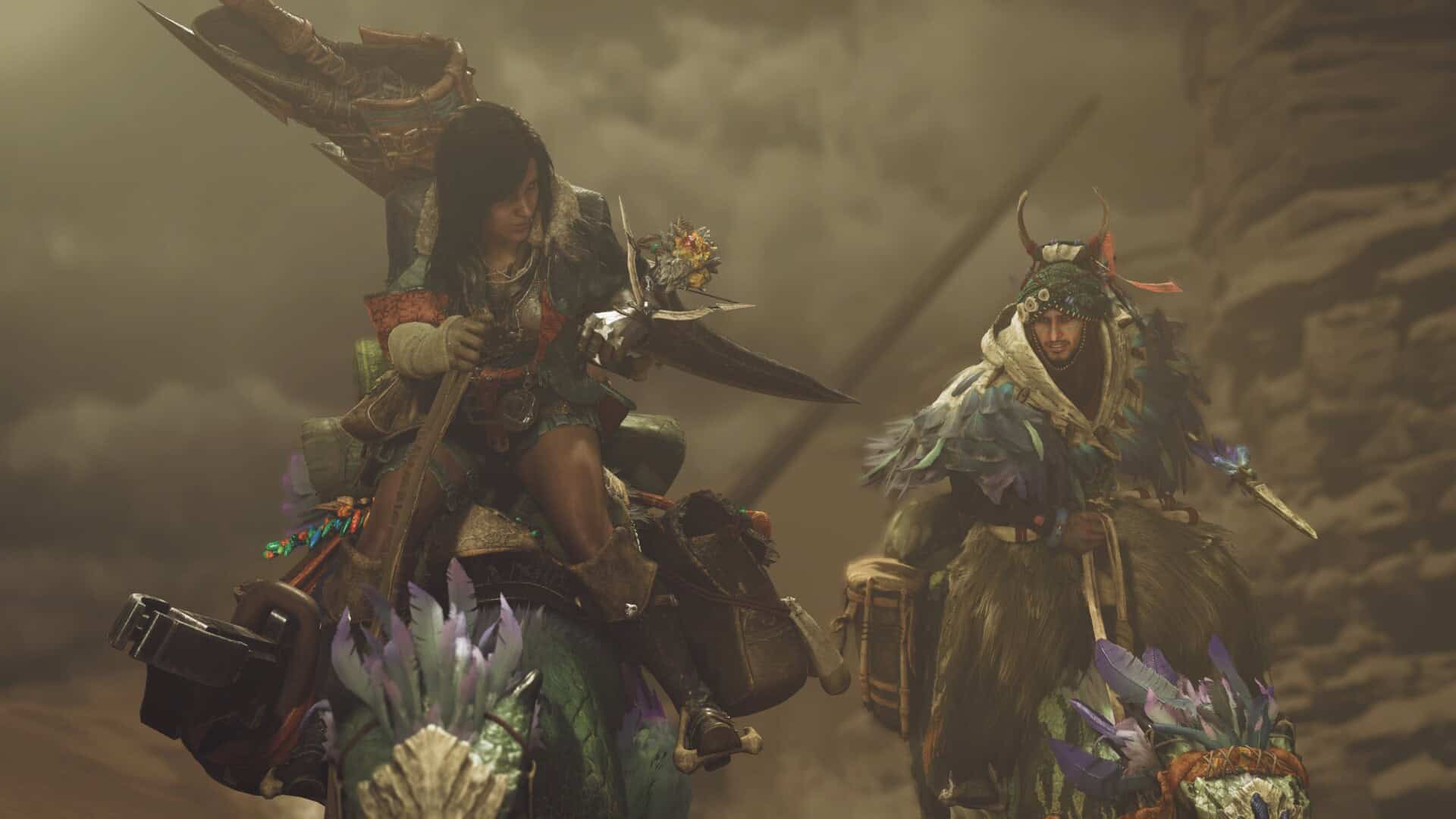 MHWilds_Hunter & Seikret Rider | The Outerhaven