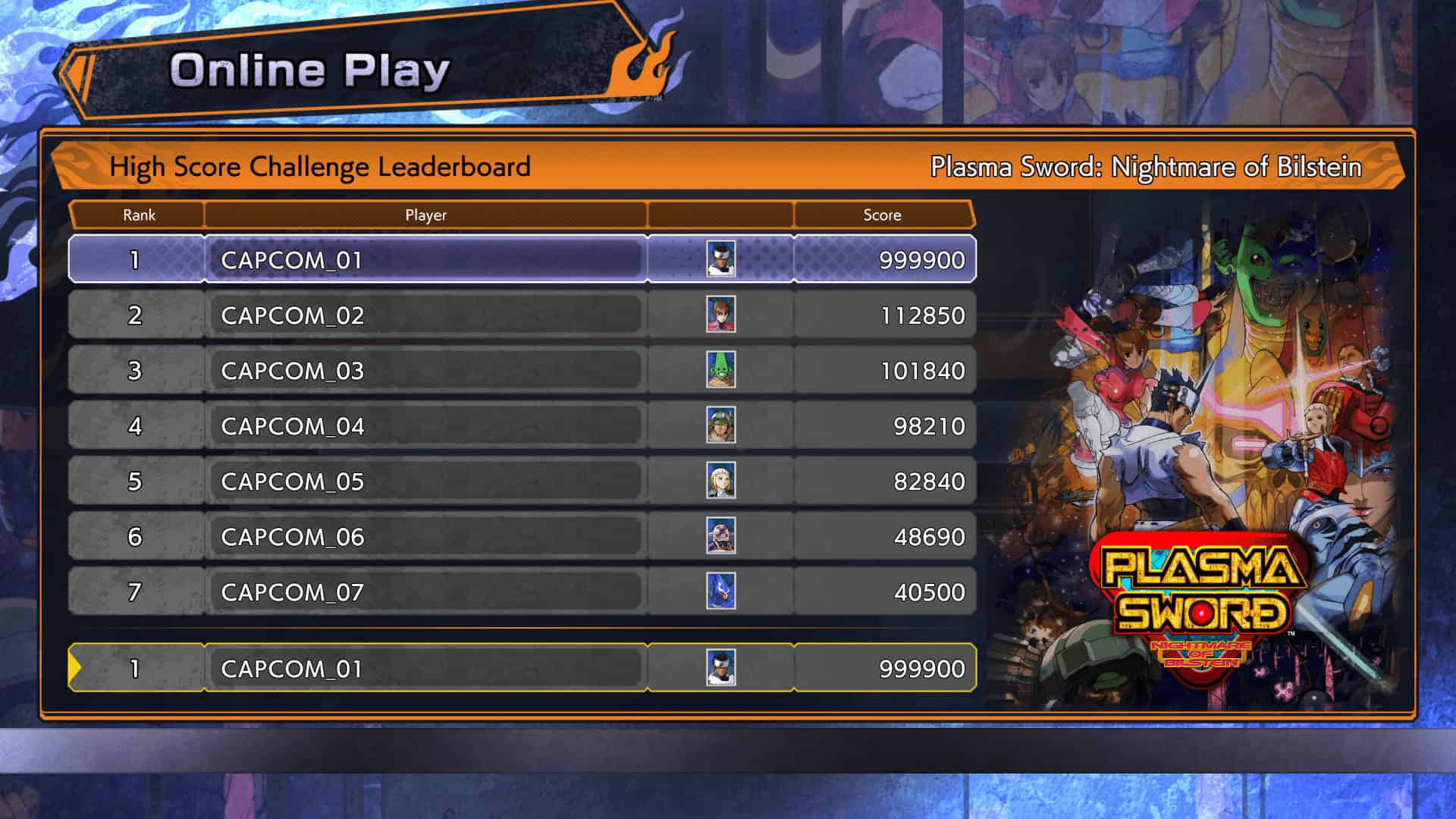 Capcom_Fighting_Collection_2_-_High_Score_Challenge | The Outerhaven Capcom Fighting Collection 2