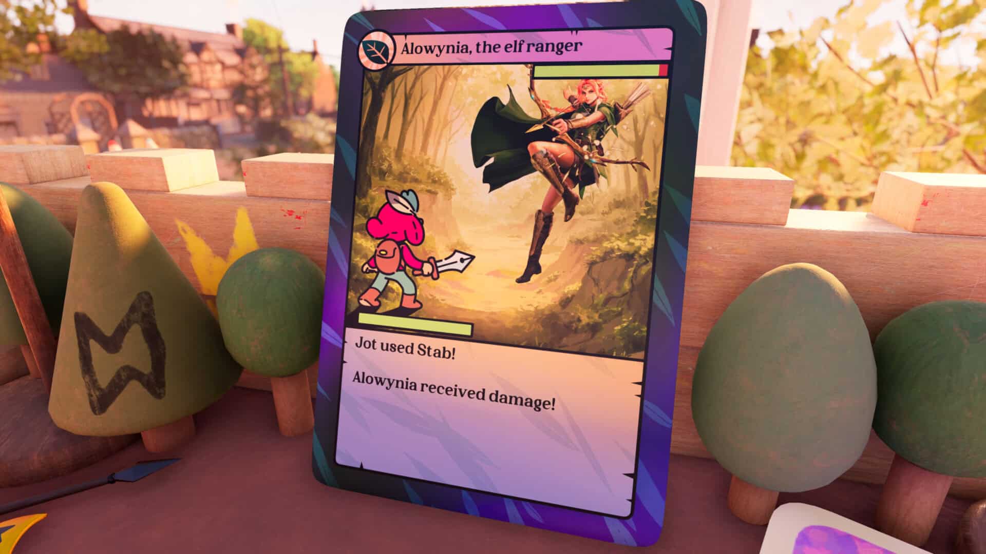The Plucky Squire - Jot fights a card straight out of Magic the Gathering | The Outerhaven The Plucky Squire - Jot fights a card straight out of Magic the Gathering