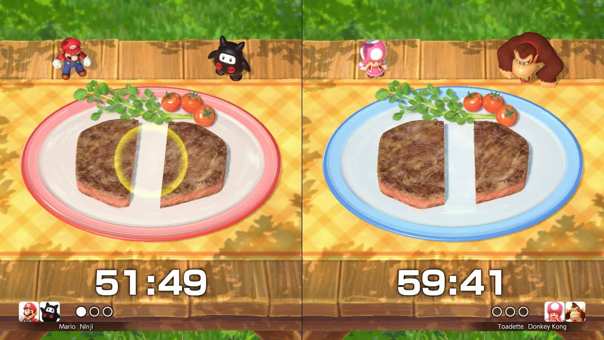 Super Mario Party Jamboree - Cutting the steak | The Outerhaven Super Mario Party Jamboree - Cutting the steak