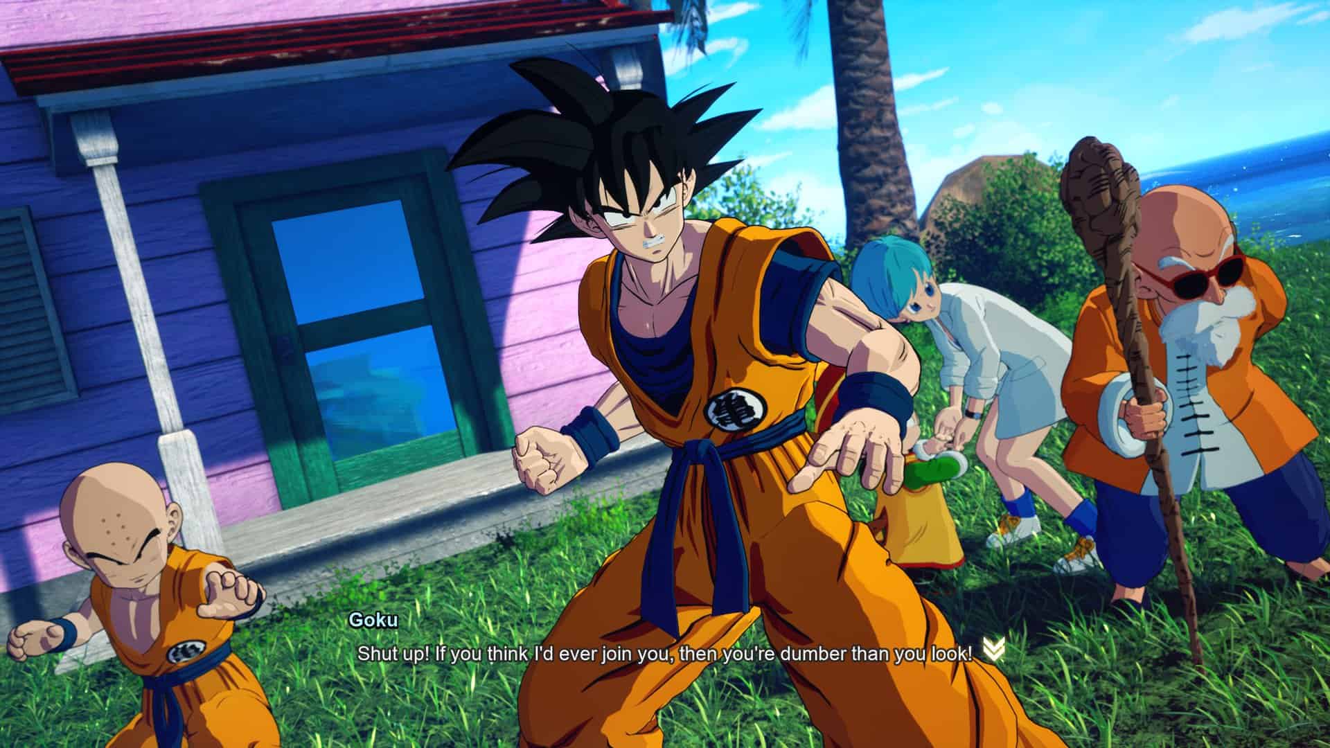 Dragon Ball Sparking Zero Saiyan saga | The Outerhaven Dragon Ball Sparking! Zero - Goku, Krillen, Roshi, Gohan and Bulma