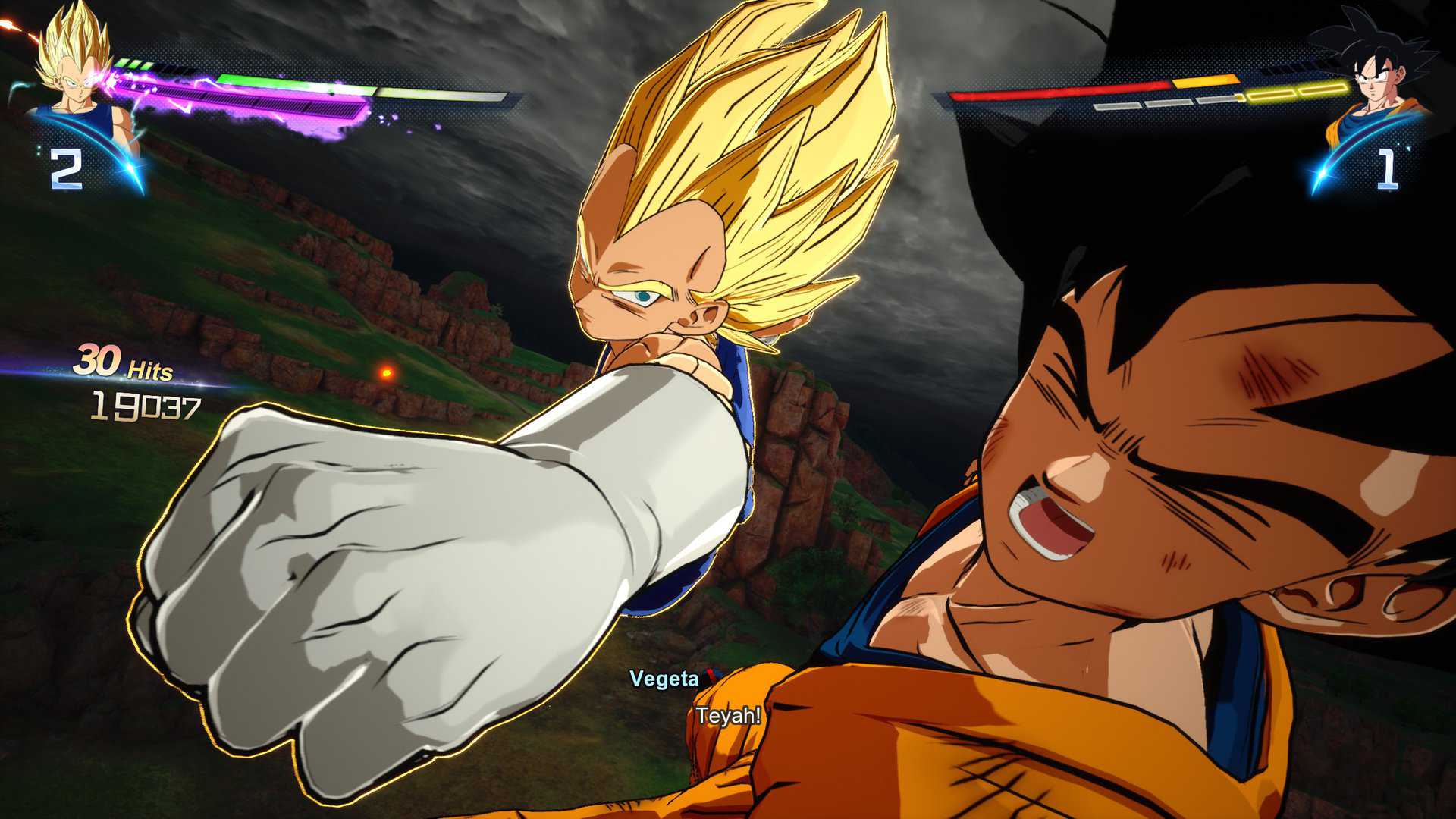 Dragon Ball Sparking Zero Vegeta Goku | The Outerhaven Dragon Ball Sparking! Zero - Vegeta punches Goku in the face