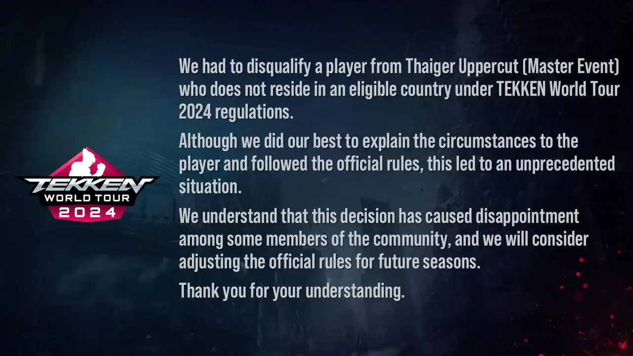 official-bandai-namco-esports-response-to-xccs-situation-at-v0-b3yafwdk45td1 | The Outerhaven Bandai Na,co Decision