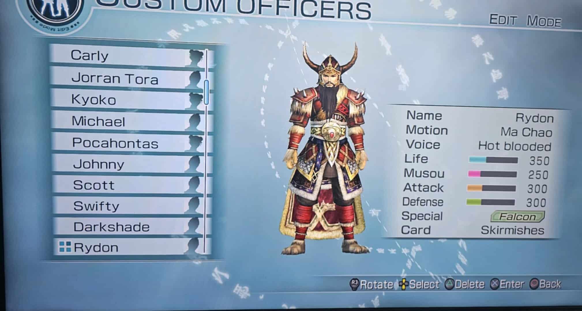 Dynasty Warriors 6 Empires Character creator | The Outerhaven