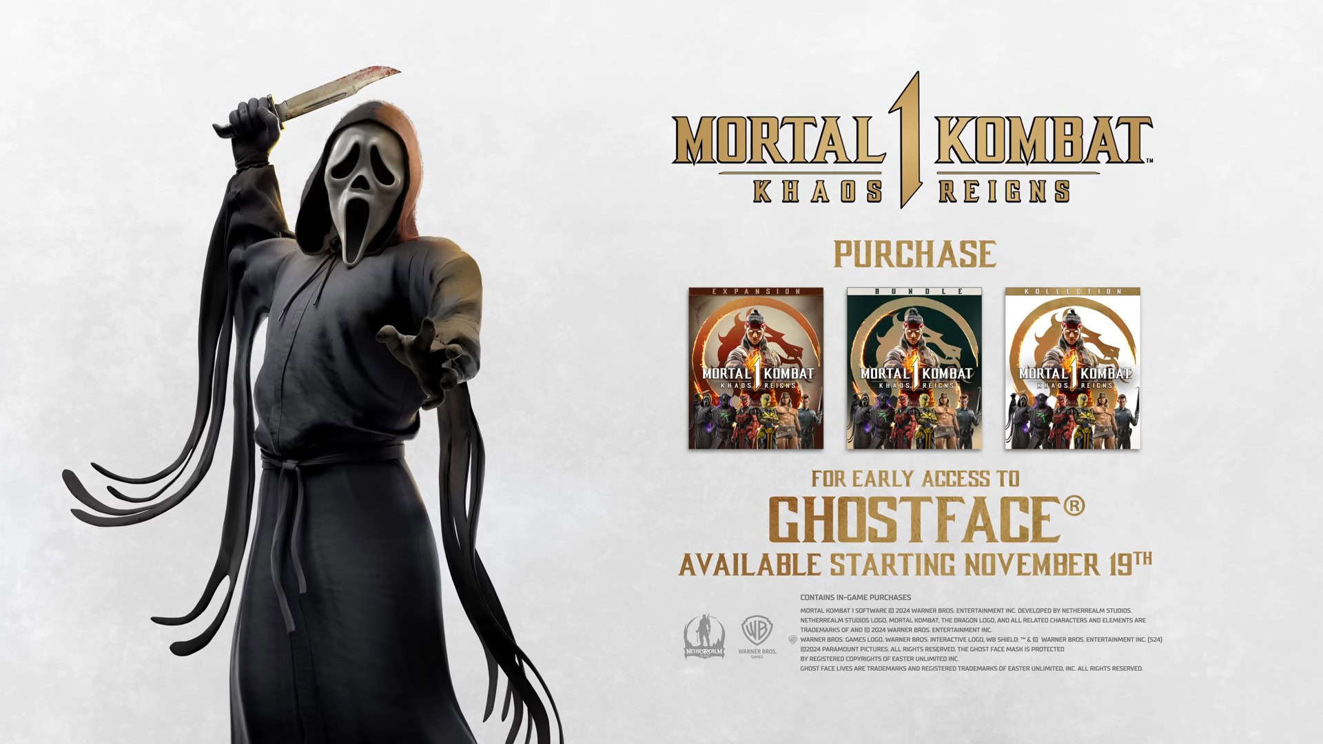 Mortal Kombat 1_ Khaos Reigns - Official Ghostface Gameplay Trailer 3-8 screenshot | The Outerhaven Mortal Kombat 1 Ghostface