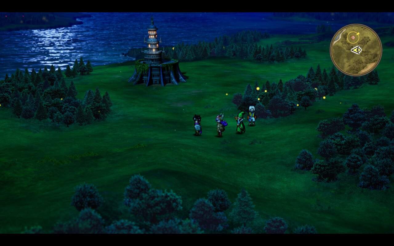 Dragon Quest III HD-2D Remake Night Overworld | The Outerhaven