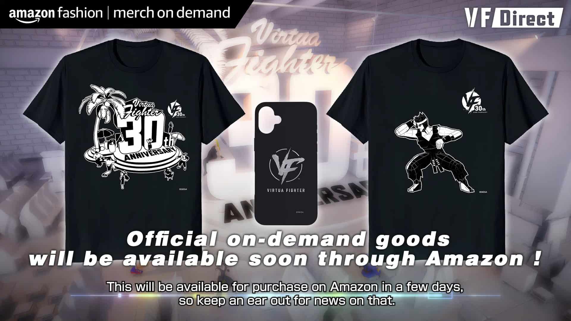 Virtua Fighter shirts and phone stuff