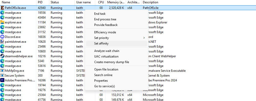 Windows 11 24H2 update breaks Path of Exile 2 - Limit CPU 02