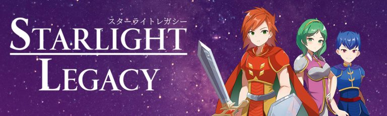 banner with a red haired character next to the text Starlight Legacy